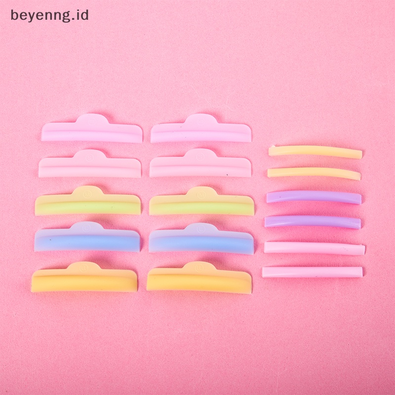 Beyen 3per5 /8Pasang Lash Lift Lifg Curlers Curl Silicone Shields Pads Reusable Perm ID