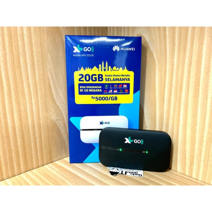 Mifi Router HUAWEI E5573 Speed 4G LTE Bundling XL GO IZI 20GB (UNLOCK)