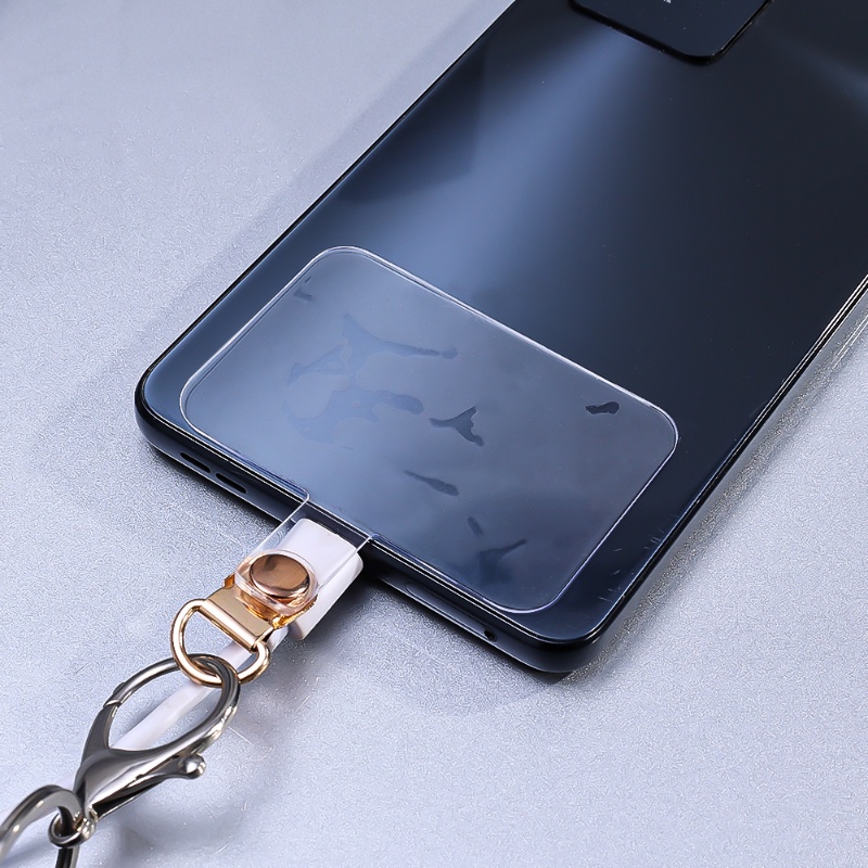 Kartu Lanyard Ponsel Transparan TPU Kualitas Tinggi/Gasket Tali Gantung Ponsel Yang Dapat Diganti/Kartu Liontin Smartphone Dengan Gesper Logam
