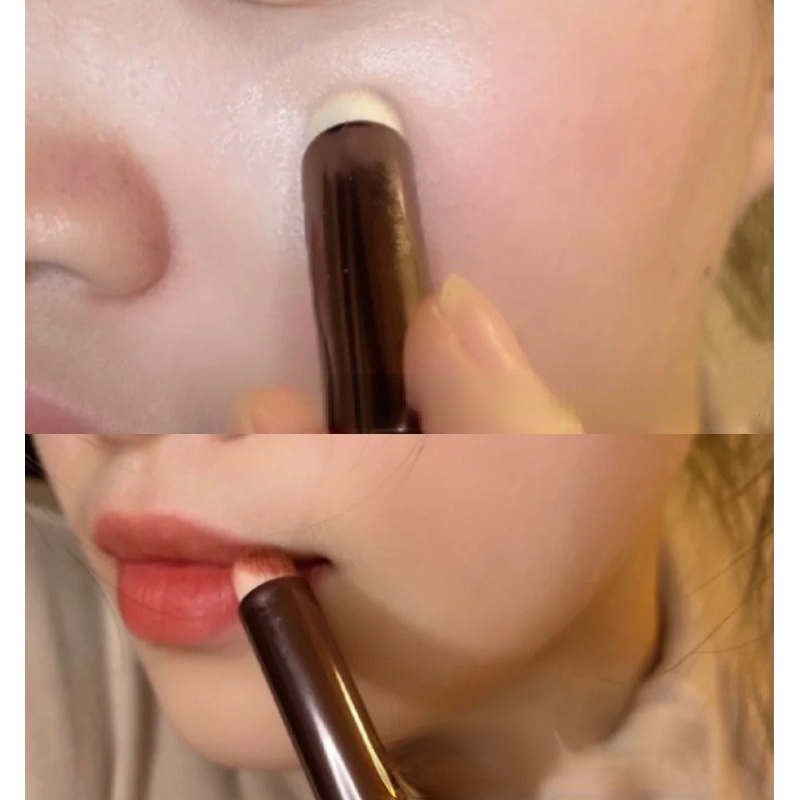 Kuas Bibir Oles Bibir Brush Concealer Matte Round Head Lipstik Brush
