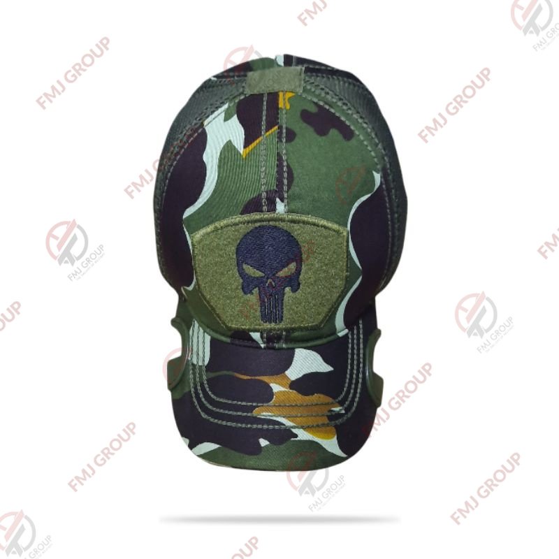 Topi Coak Tactical Punisher Premium / Topi Tactical Punisher Baseball Cap / Topi Baseball Coak Punisher - Loreng Pelopor Brimob