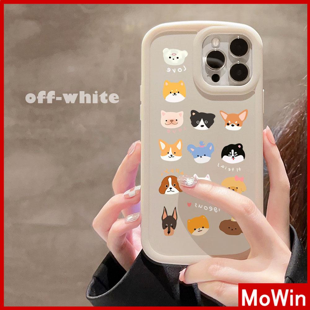For iPhone 14 Pro Max iPhone Case Matte TPU Soft Case Black Beige Airbag Shockproof Protection Camera Cute Puppy Compatible with iPhone 13 Pro max 12 Pro Max 11 xr xs max 7Plus