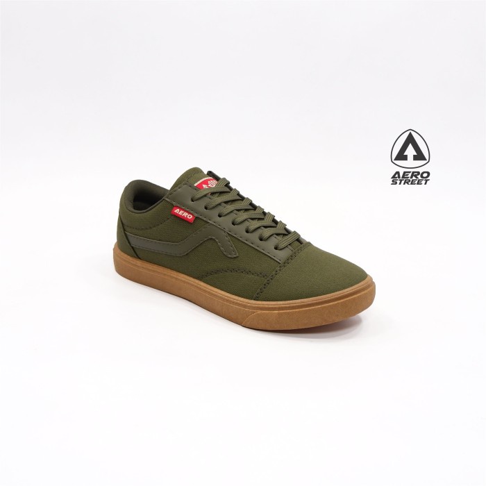 (COD) Massive 36-45 Massive Gum Army - Sepatu Sneaker Pria Wanita 21HH23 - 39