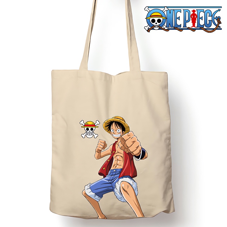 Totebag Anime One Piece Luffy Tote bag premium Totebag zipper totebag velcro Termurah