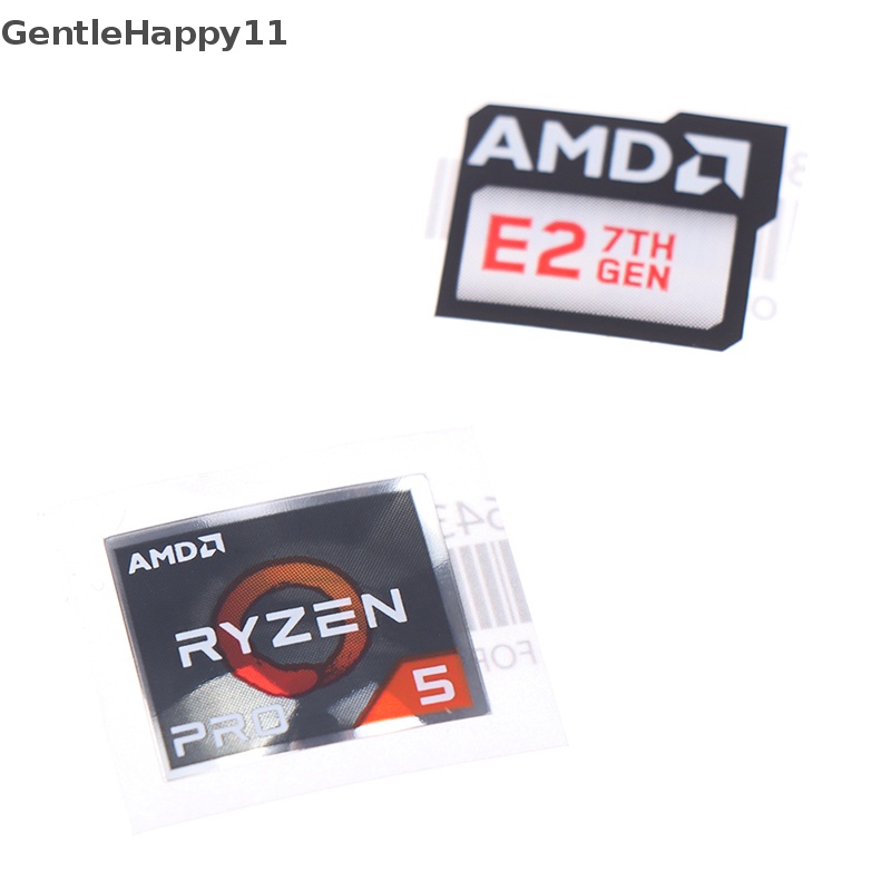 Gentlehappy 5PCS AMD Processor Series Label Stiker A9 PRO E2 Ryzen3 5 7 Logo DIY Decor id