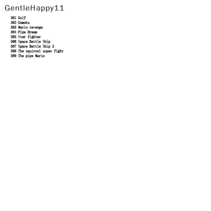 Multicart Kartu Cartridge GentleHappy 369in1 for Game Boy Advance GBA SP NDS NDSL English id