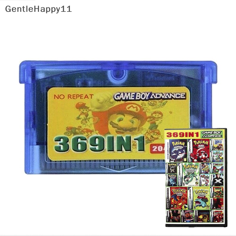 Multicart Kartu Cartridge GentleHappy 369in1 for Game Boy Advance GBA SP NDS NDSL English id