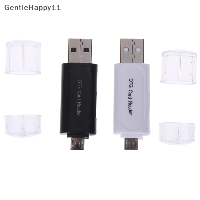 Gentlehappy al otg usb 2.0 Adaptor memory card reader Untuk Handphone tf t-flash id