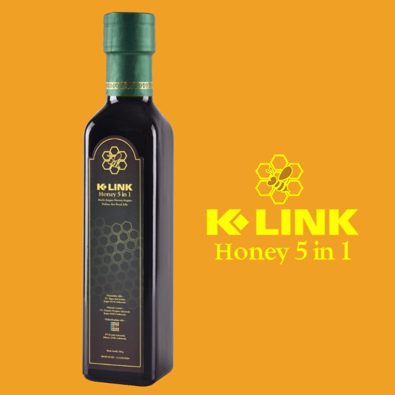 

QH MADU K HONEY K LINK 5 IN 1 MADU ASLI 100% KLINK 350 gr