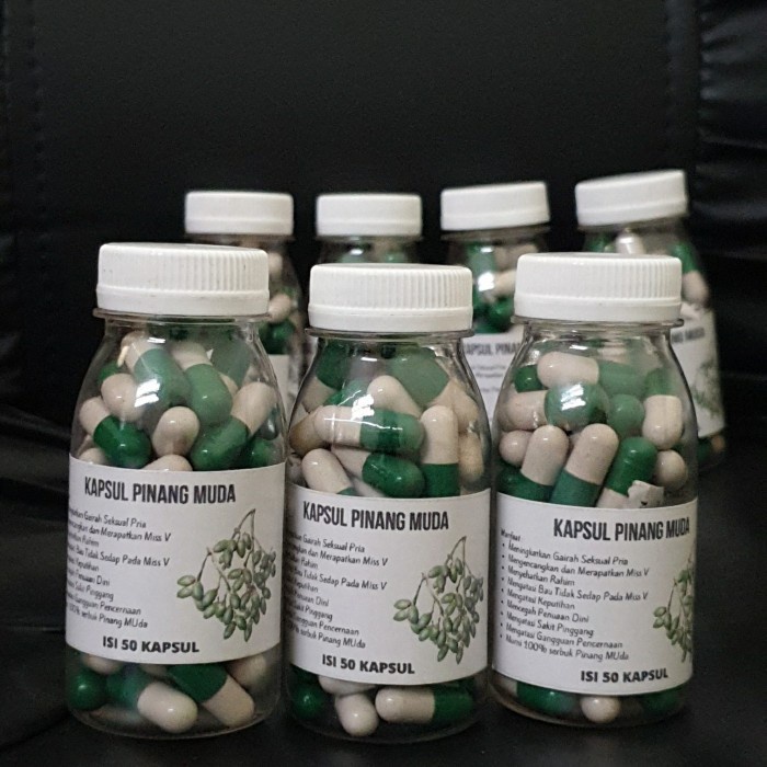 

Kapsul Penambah Gairah - Pinang Muda Murni