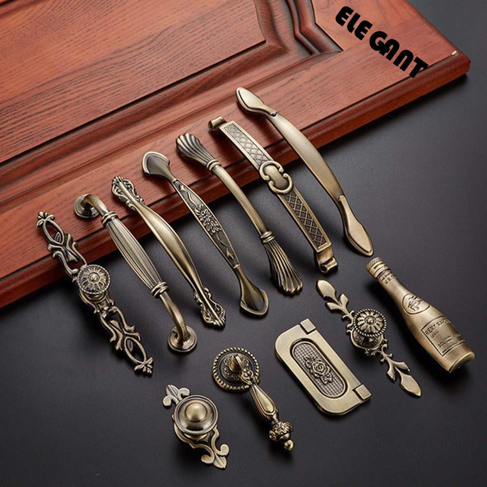 [Elegan] Knob Pintu Bronze 1pcs Handle Laci Lemari Lemari Dresser