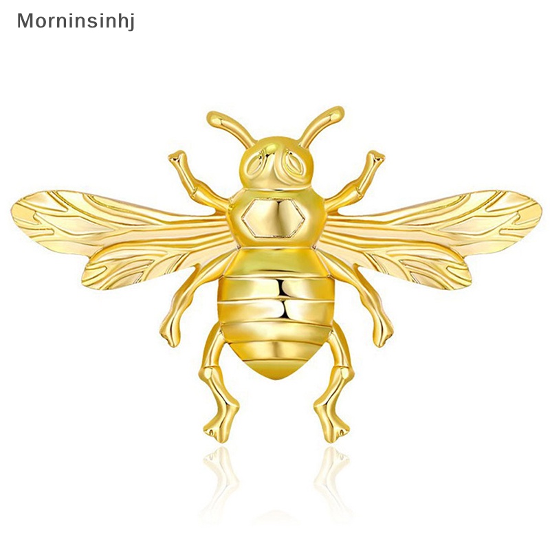 Mornin Retro Alloy Bee Bros Pin Untuk Wanita Pakaian Kerah Mantel Pesta Perhiasan Aksesoris id