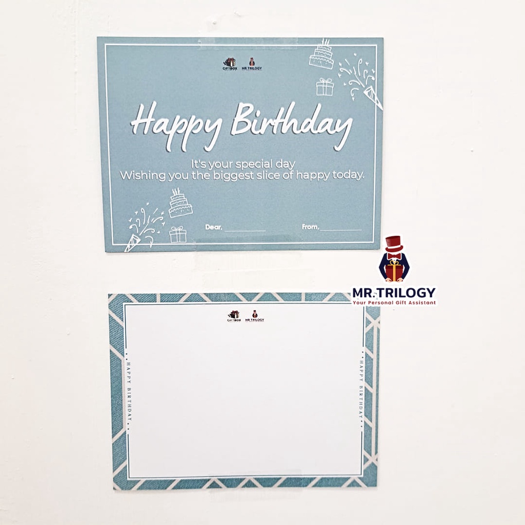 Kartu Ucapan Greeting Card Gift Card Kartu Wedding Birthday Custom