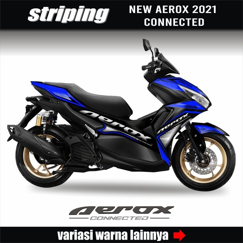 Striping Yamaha Aerox New Conected/Abs 2021 - Stiker Motor Aerox 155 New Conected