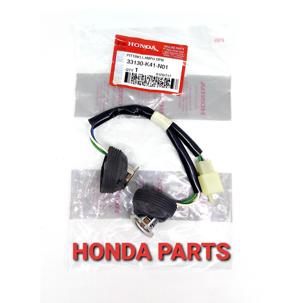 PITING LAMPU DEPAN KABEL SOKET REFLEKTOR SOCKET COMP HEADLIGHT NEW SUPRA-X 125 FI 33130-K41-N01 AHM