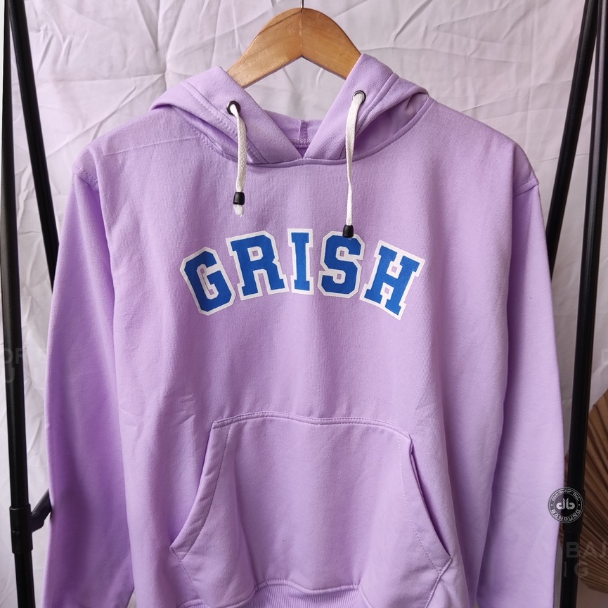 Hoodie Grish | Korean Style Jumper | Pakaian Wanita Dan Pria | Bahan Fleece | Allsize