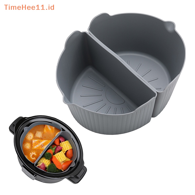 Timehee Cooker Divider Liner Fit8/6Qt Sekat Silikon Reusable &amp; Anti Bocor ID