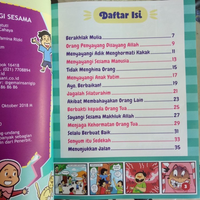 Komik Hadits Sayangi Sesama - Gema Insani Press