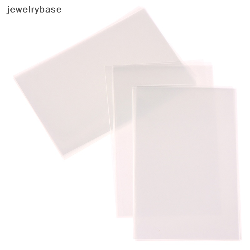 [jewelrybase] 50pcs Korea Card Sleeves Clear Acid Free Photocard Horaphic Pelindung Film Butik