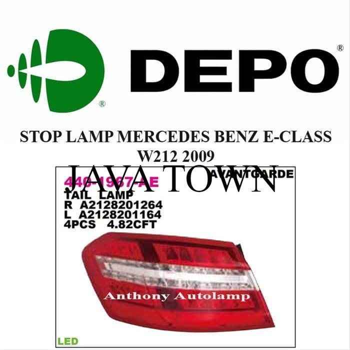 Diskon LAMPU STOP LAMP MERCEDES BENZ E-CLASS W212 2009 KIRI KANAN DEPO KML290