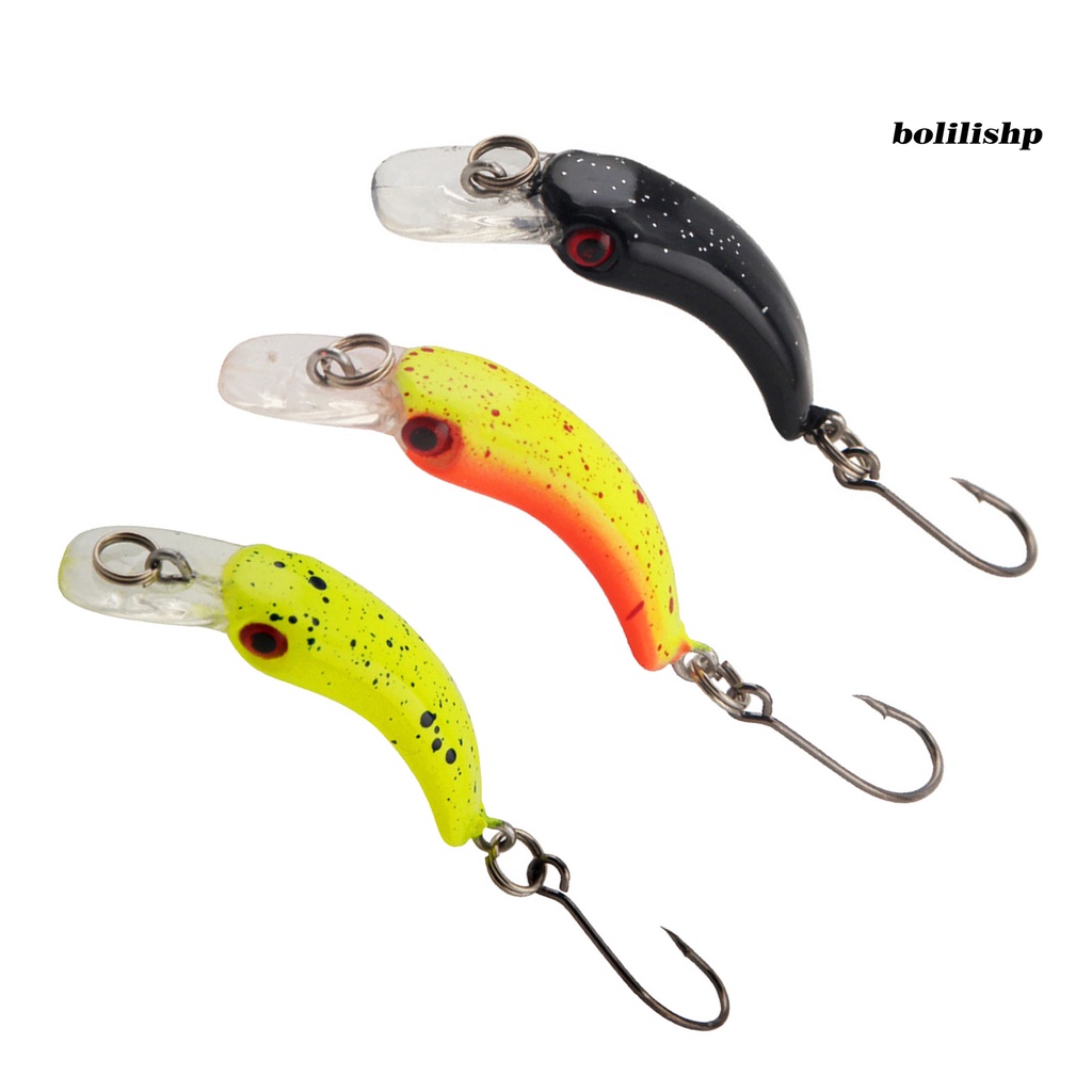 Bo-5pcs 4cm/1.4g Umpan Pancing Realistis Tajam Kait 3D Simulasi Mata Mini Crankbait Wobbler Umpan Keras Buatan Memancing Tackle Untuk Outdoor