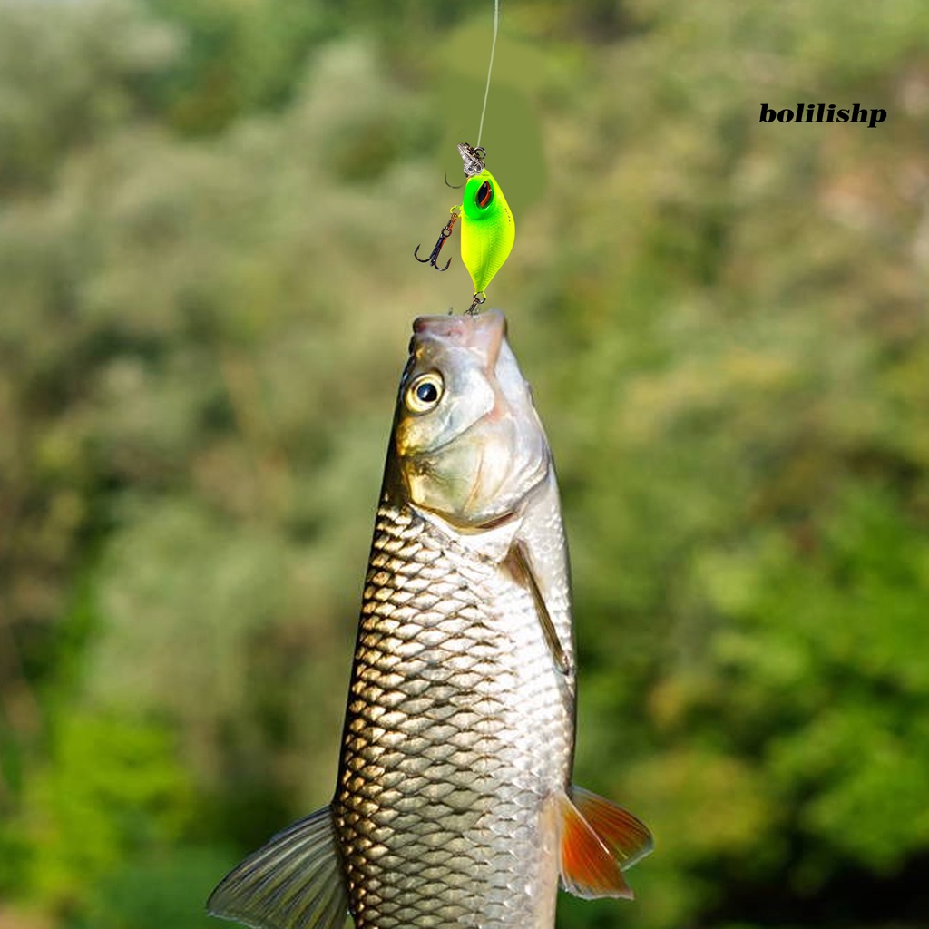 Bo-3.8cm/3.3g Ikan Kecil Umpan Simulasi 3D Fisheye Wobbler Kait Tajam Ganda Mencegah Pelarian Bass Laut Profesional Memancing Umpan Buatan Umpan Keras Memancing Tackle