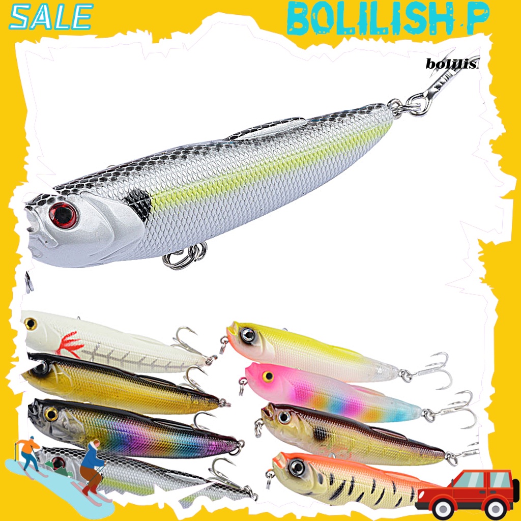 Bo-9g/9.2cm Umpan Pancing Kulit Hidup Simulasi Universal Reusable 3D Fisheyes Ikan Atraksi Compact Super Long Casting Mengambang Pensil Bass Umpan Alat Pancing