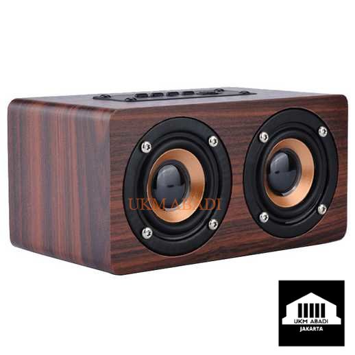 Speaker Desktop Bluetooth Speaker Stereo Subwoofer SuperLuxury Wood K5