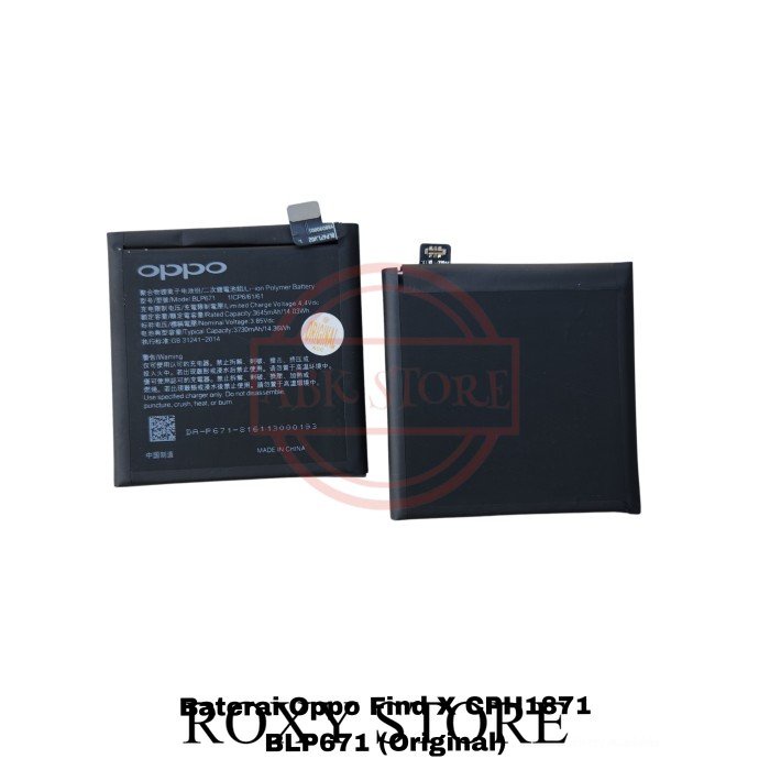 BATRE BATERAI BATTERY OPPO FIND X CPH1871 BLP671 ORIGINAL