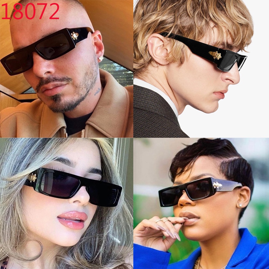 [COD] Kacamata Hitam Pria Dan Wanita Kacamata Fashion Pria Keren Murah Kacamata Bingkai Persegi Panjang Kacamata Retro