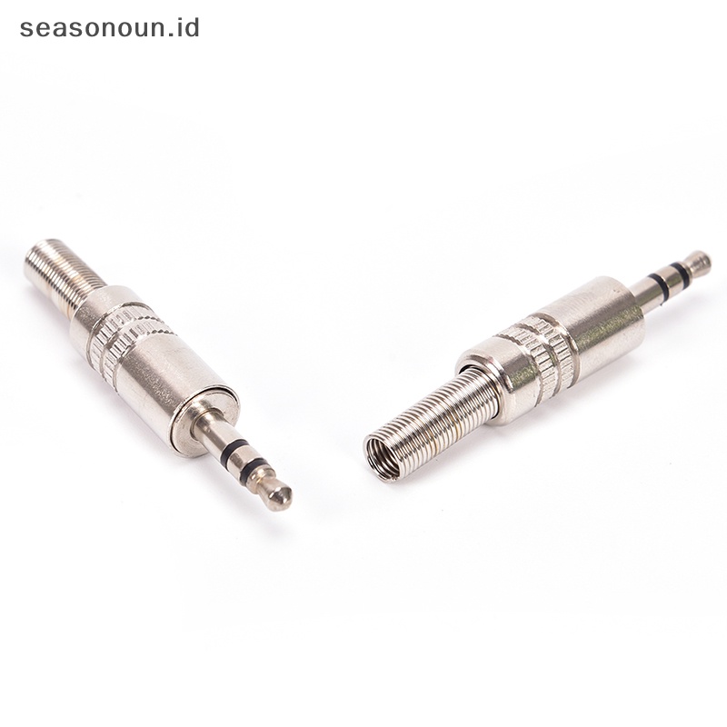 Seasonoun 3.5mm 3pole Headphone Replacement Jack Male Plug Solder Konektor.