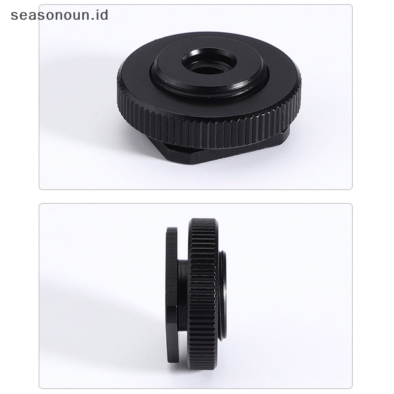 Seasonoun Sekrup Konversi Hot Shoe 1per4m6 Ke 5per8inci Microphone Fill Light Photography Accessories Mount Adapter Untuk Kamera Dslr Tembak.