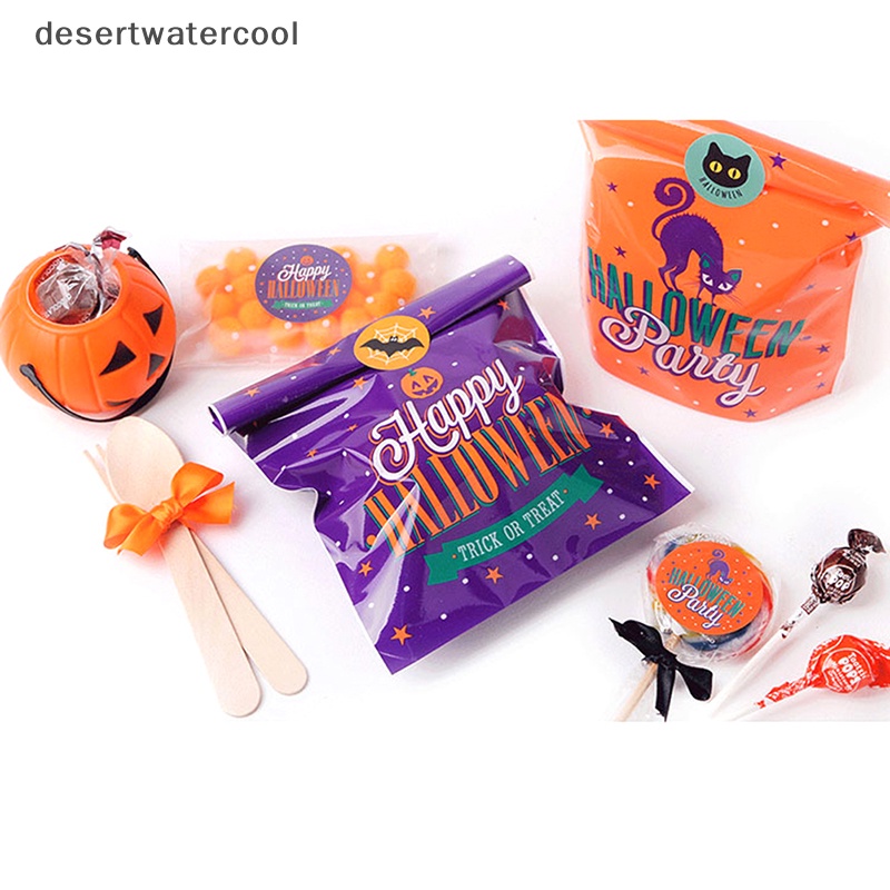 Deid 10Pcs Halloween Tas Permen Labu Kelelawar Hadiah Tas Festival Hantu Dekorasi Pesta Martijn
