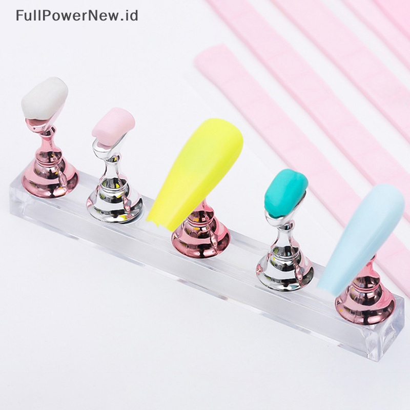 Power 96pcs Lem Perekat Nail Art Clay Removable Reusable Stand Display Alat Manicure ID