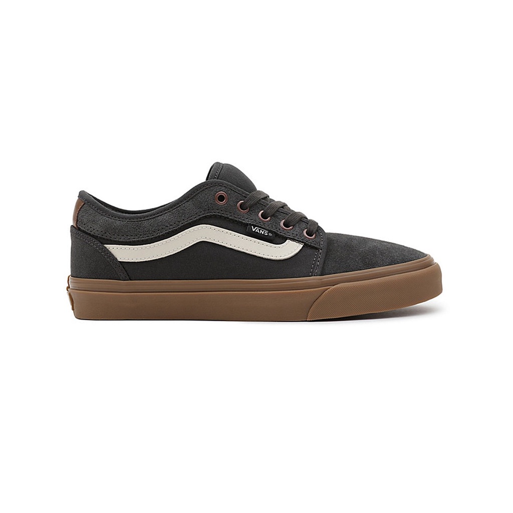 SEPATU VANS OFF THE WALL | CHUKKA LOW SIDESTRIPE DARK GREY GUM