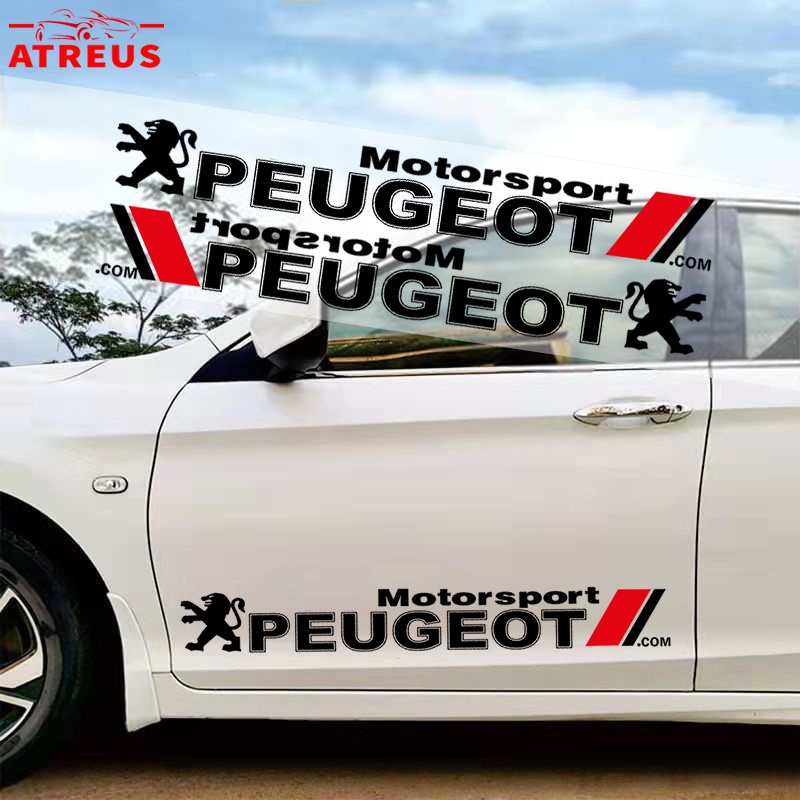 Stiker Mobil Peugeot Auto Door Side Body Decor Decals Anti Gores Cover Lecet Untuk Aksesoris Dekorasi Mobil Peugeot206 208 207 308 2008 3008 508 408 5008 406