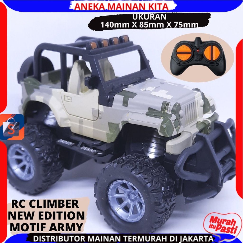 Mainan Anak Mobil Remote control Offroad RC Rock Crawler Jeep Mini Climber