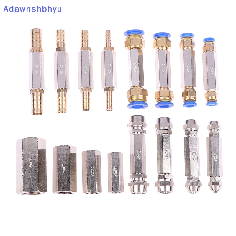 Adhyu Pneumatic Check Valve OD Selang One Way Valve Pipa Kompresor Angin Fitg Adapter ID