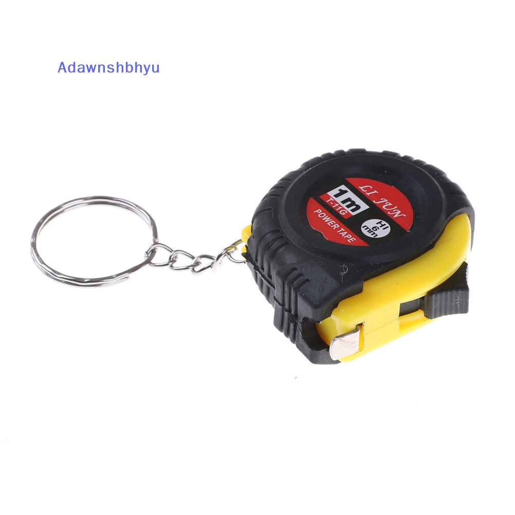 Adhyu Tape Measure Mini Dengan Gantungan Kunci Plastik Portable 1m Penggaris Ditarik ID