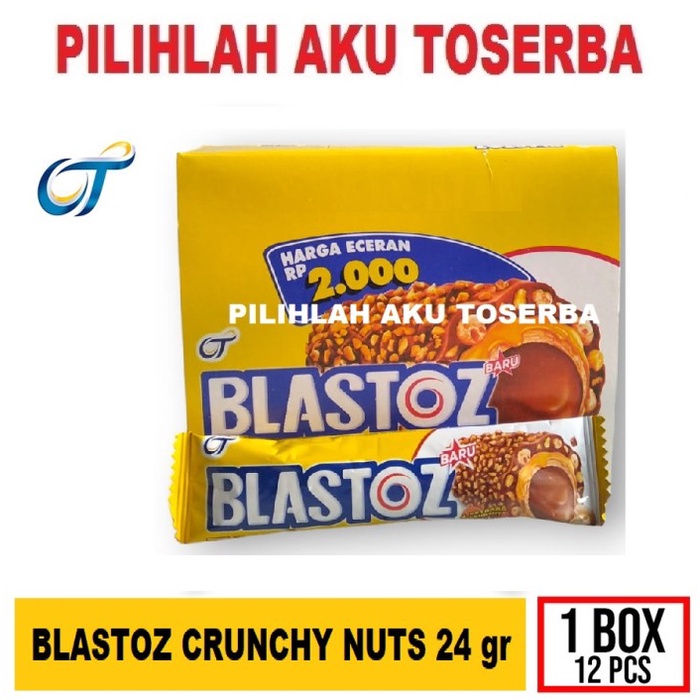 BLASTOZ CRUNCHY NUTS REGULAR PACK - ( HARGA 1 BOX ISI 12 pcs )