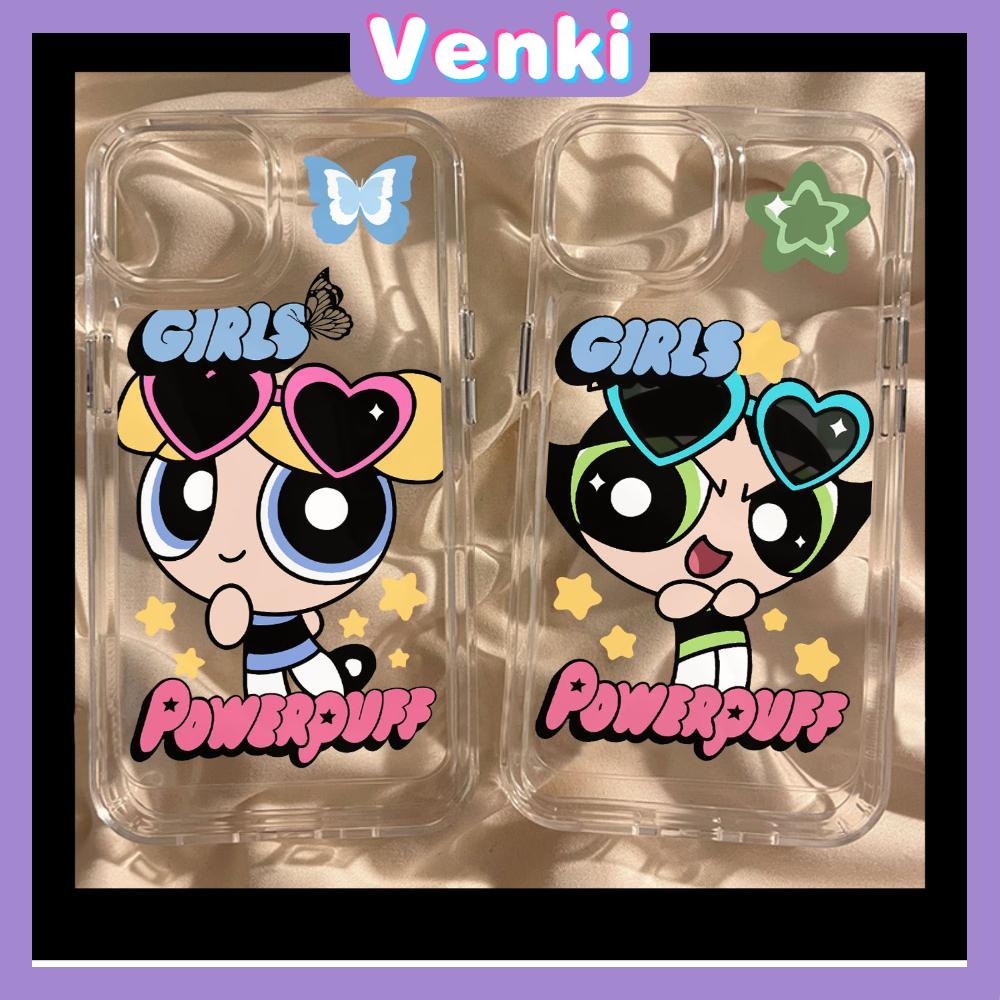 VENKI - For iPhone 11 iPhone Case Clear Big Hole Space Case TPU Soft Case Shockproof Protection Camera Cute Little Girl Compatible with iPhone 14 13 Pro max 12 Pro Max 11 xr xs max
