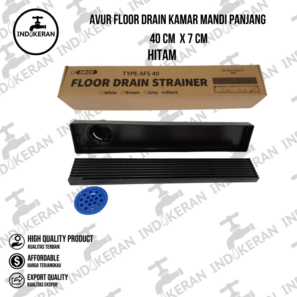 AMICO - Avur Floor Drain Kamar Mandi Panjang 40 CM x 7 CM