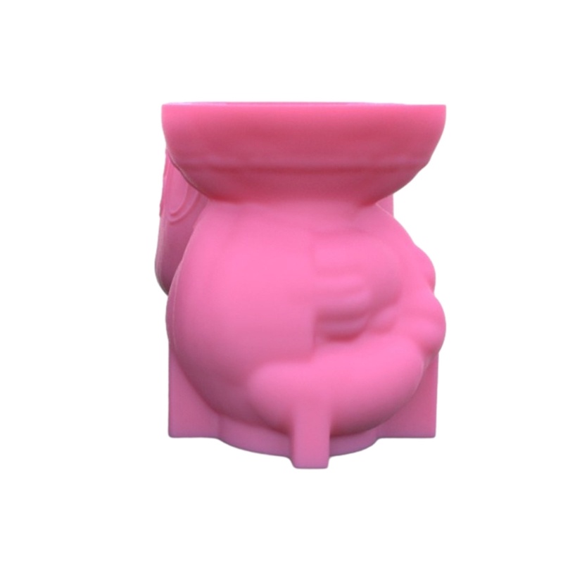 Siy Cetakan Silikon Gadis Rambut Pendek Flower Girl Planter Mold Cetakan Resin Pot Bunga