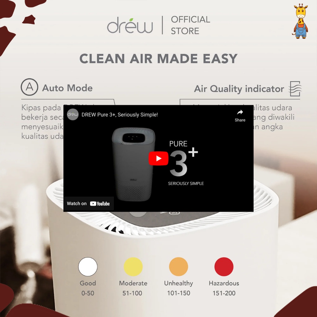 Drew Air Purifier Pure 3+