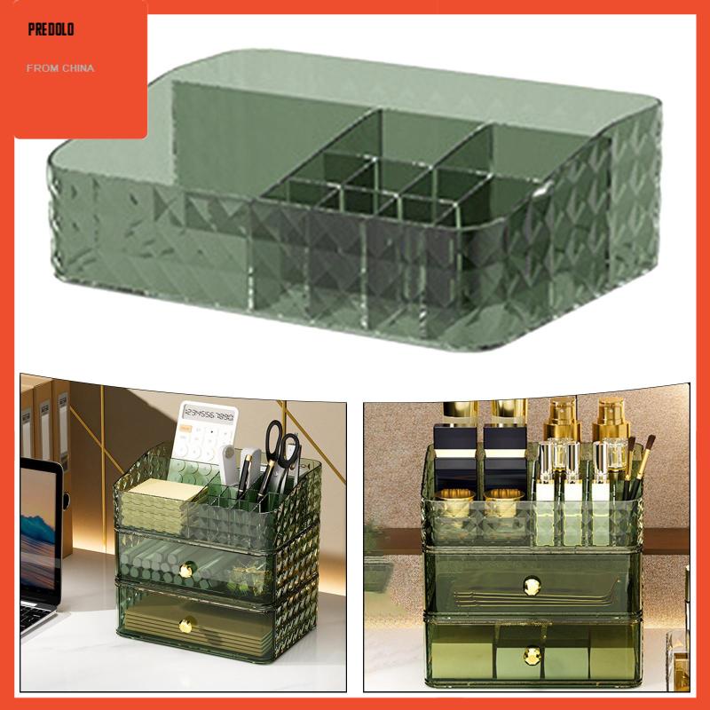 [Predolo] Kotak Penyimpanan Kamar Mandi Table Organizers Meja Rias Sederhana Kosmetik Case Makeup Vanity Holder Untuk Asrama Rumah Ruang Tamu Apartemen Dekorasi