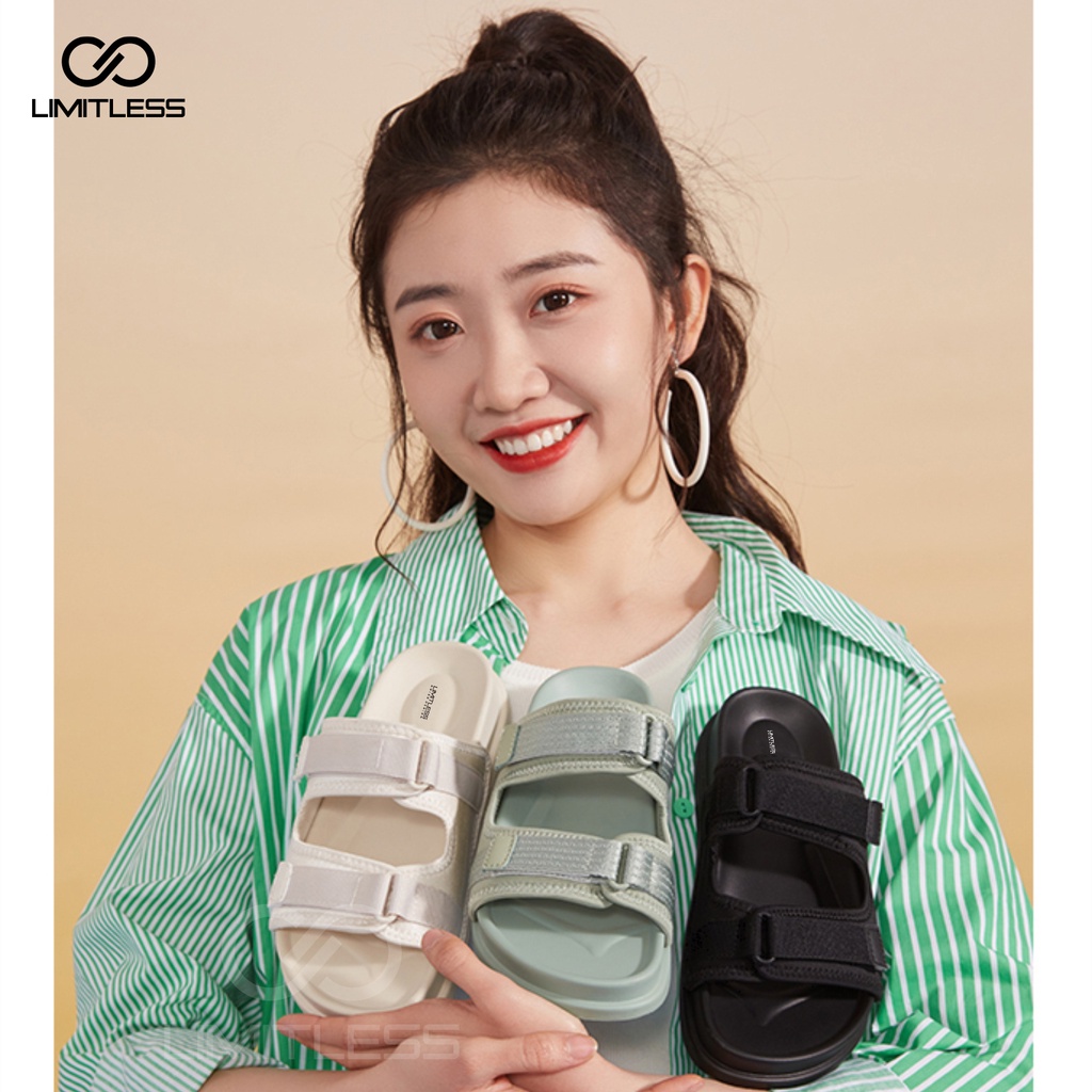 Sandal Wanita Slide Premium Terbaru 2023 Ringan Sendal Slop Cewek Casual Fashion Trendy Kekinian Anti Slip