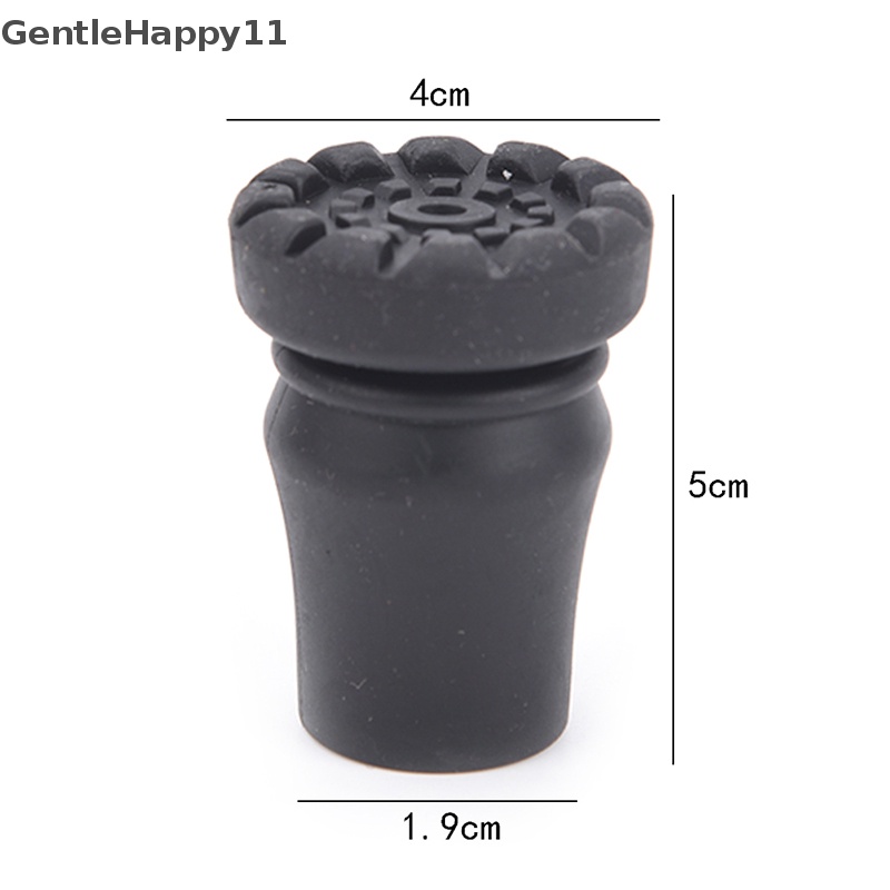 Gentlehappy 1X walking end tripod cane tip self standing Karet bob-slip end bottom id