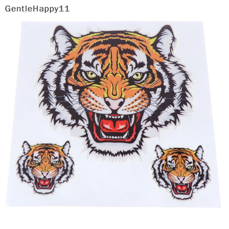 Gentlehappy 1lembar Tiga Kepala Macan Mobil Motor Vinyl Decal Auto Styling Stickers id