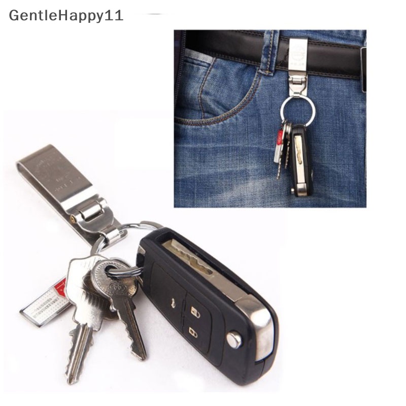 Gentlehappy Ikat Pinggang Anti Hilang Key Holder Key-Clip Detachable Keyrings for Keys Belt Keychain id