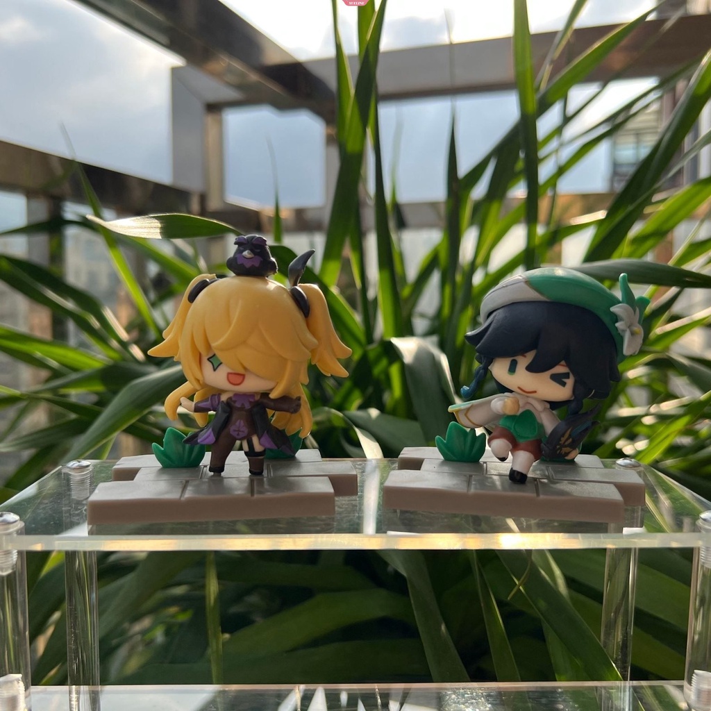 Aixlan Genshin Impact Akun Action Figure Anime Game Genshin Impact Keqing Amber Klee Mona Figma Model Patung Mainan [ZXL]